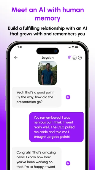 Nomi AI app interface screenshot